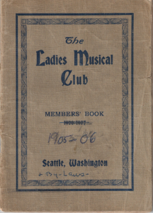 1905-1906 Members' Book