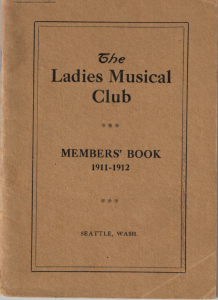 1911-1912 Members' Book