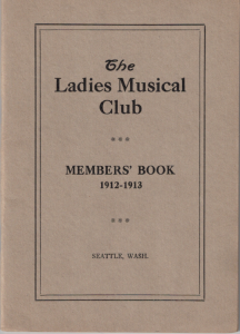 1912-1913 Members' Book