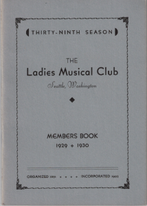 1929-1930 Members' Book