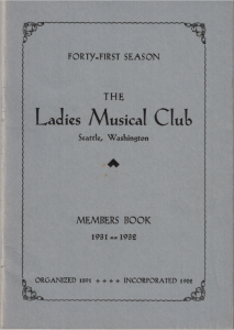 1931-1932 Members' Book