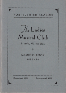 1932-1934 Members' Book