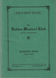 1934-1936 Members' Book