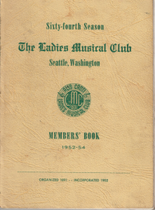 1952-1954 Members' Book