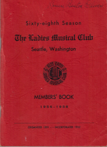 1956-1958 Members' Book